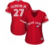 Women's Toronto Blue Jays #27 Vladimir Guerrero Jr. Authentic Scarlet Alternate Baseball Jersey