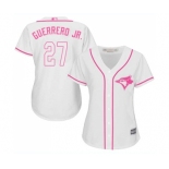 Women's Toronto Blue Jays #27 Vladimir Guerrero Jr. Authentic White Fashion Cool Base Baseball Jersey