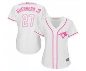 Women's Toronto Blue Jays #27 Vladimir Guerrero Jr. Authentic White Fashion Cool Base Baseball Jersey