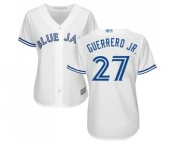 Women's Toronto Blue Jays #27 Vladimir Guerrero Jr. Authentic White Home Baseball Jersey