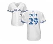 Women's Toronto Blue Jays #29 Joe Carter White Home Stitched MLB Jersey