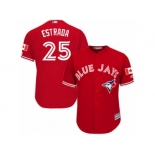 Youth Majestic Toronto Blue Jays #25 Marco Estrada Authentic Red Canada Day MLB Jersey