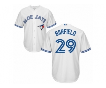 Youth Majestic Toronto Blue Jays #29 Jesse Barfield Replica White Home MLB Jersey