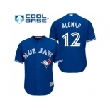 Youth Toronto Blue Jays #12 Roberto Alomar Blue Cool Base Stitched MLB Jersey