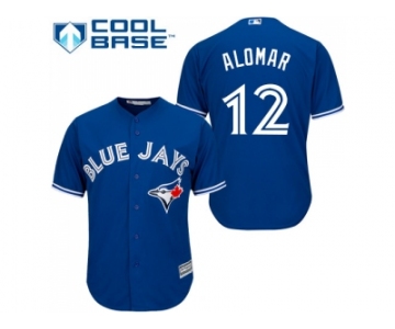 Youth Toronto Blue Jays #12 Roberto Alomar Blue Cool Base Stitched MLB Jersey