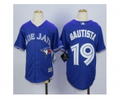 Youth Toronto Blue Jays #19 Jose Bautista Blue New Jerseys