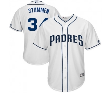 Youth Majestic San Diego Padres #34 Craig Stammen Replica White Home Cool Base MLB Jersey