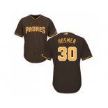 Youth San Diego Padres #30 Eric Hosmer Brown Cool Base Stitched MLB Jersey