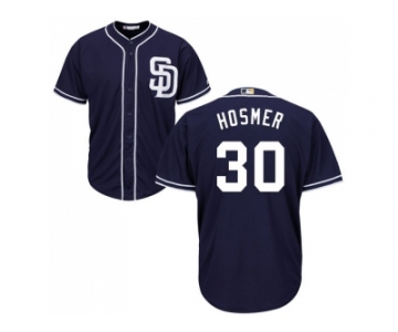 Youth San Diego Padres #30 Eric Hosmer Navy blue Cool Base Stitched MLB Jersey