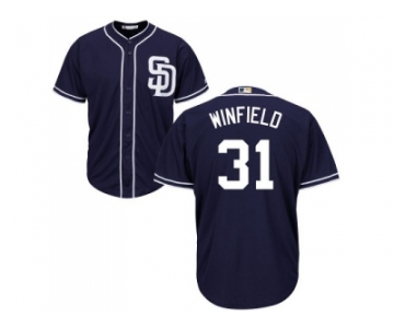 Youth San Diego Padres #31 Dave Winfield Navy blue Cool Base Stitched MLB Jersey