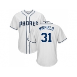 Youth San Diego Padres #31 Dave Winfield White Cool Base Stitched MLB Jersey