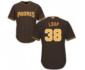 Youth San Diego Padres #38 Aaron Loup Replica Brown Alternate Cool Base Baseball Jersey