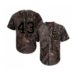 Youth San Diego Padres #43 Garrett Richards Authentic Camo Realtree Collection Flex Base Baseball Jersey