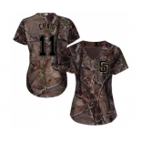 Women's Majestic San Diego Padres #11 Allen Craig Authentic Camo Realtree Collection Flex Base MLB Jersey