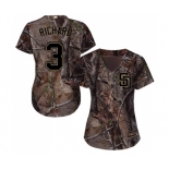 Women's Majestic San Diego Padres #3 Clayton Richard Authentic Camo Realtree Collection Flex Base MLB Jersey