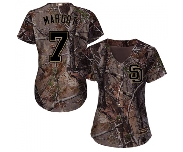 Women's Majestic San Diego Padres #7 Manuel Margot Authentic Camo Realtree Collection Flex Base MLB Jersey