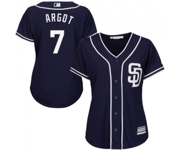 Women's Majestic San Diego Padres #7 Manuel Margot Replica Navy Blue Alternate 1 Cool Base MLB Jersey