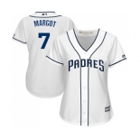 Women's Majestic San Diego Padres #7 Manuel Margot Replica White Home Cool Base MLB Jersey