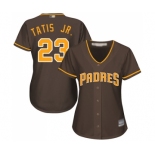 Women's San Diego Padres #23 Fernando Tatis Jr. Authentic Brown Alternate Cool Base Baseball Jersey