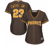 Women's San Diego Padres #23 Fernando Tatis Jr. Authentic Brown Alternate Cool Base Baseball Jersey