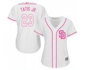 Women's San Diego Padres #23 Fernando Tatis Jr. Authentic White Fashion Cool Base Baseball Jersey