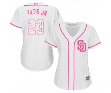 Women's San Diego Padres #23 Fernando Tatis Jr. Authentic White Fashion Cool Base Baseball Jersey