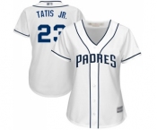 Women's San Diego Padres #23 Fernando Tatis Jr. Authentic White Home Cool Base Baseball Jersey