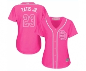 Women's San Diego Padres #23 Fernando Tatis Jr. Replica Pink Fashion Cool Base Baseball Jersey