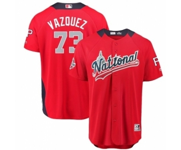 Youth Majestic Pittsburgh Pirates #73 Felipe Vazquez Game Red National League 2018 MLB All-Star MLB Jersey