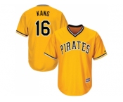 Youth Pittsburgh Pirates #16 Jung-ho Kang Gold Cool Base Stitched MLB Jersey