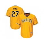 Youth Pittsburgh Pirates #27 Jung-ho Kang Gold Cool Base Stitched MLB Jersey