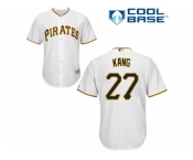 Youth Pittsburgh Pirates #27 Jung-ho Kang White Cool Base Stitched MLB Jersey