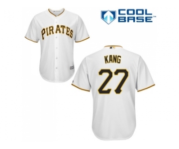 Youth Pittsburgh Pirates #27 Jung-ho Kang White Cool Base Stitched MLB Jersey