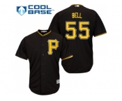 Youth Pittsburgh Pirates #55 Josh Bell Black Cool Base Stitched MLB Jersey