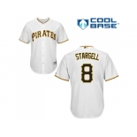 Youth Pittsburgh Pirates #8 Willie Stargell White Cool Base Stitched MLB Jersey