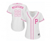 Women's Majestic Pittsburgh Pirates #22 Andrew McCutchen Authentic White Fashion Cool Base MLB Jersey