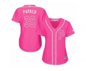 Women's Majestic Pittsburgh Pirates #39 Dave Parker Replica Pink Fashion Cool Base MLB Jersey