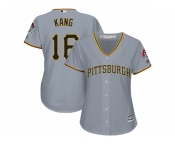 Women's Pittsburgh Pirates #16 Jung-ho Kang Grey Road Stitched MLB Jersey