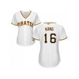 Women's Pittsburgh Pirates #16 Jung-ho Kang White Home Stitched MLB Jersey