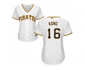 Women's Pittsburgh Pirates #16 Jung-ho Kang White Home Stitched MLB Jersey