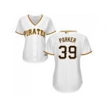 Women's Pittsburgh Pirates #39 Dave Parker White Home Stitched MLB Jersey