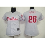 MLB Women Jerseys Philadephia Phillis #26 Utley Gery