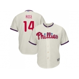 Youth Philadelphia Phillies #14 Pete Rose Cream Cool Base Stitched MLB Jersey