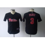 youth mlb philadelphia phillies #3 pence black