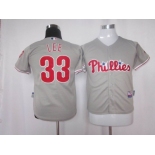 youth mlb philadelphia phillies #33 cliff lee grey