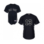 Youth Majestic New York Yankees #13 Alex Rodriguez Replica Black MLB Jersey