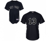 Youth Majestic New York Yankees #13 Alex Rodriguez Replica Black MLB Jersey