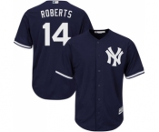 Youth Majestic New York Yankees #14 Brian Roberts Authentic Navy Blue Alternate MLB Jersey