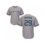 Youth Majestic New York Yankees #29 Todd Frazier Authentic Grey Road MLB Jersey