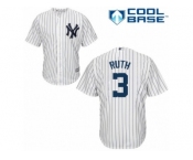 Youth Majestic New York Yankees #3 Babe Ruth Authentic White Home MLB Jersey